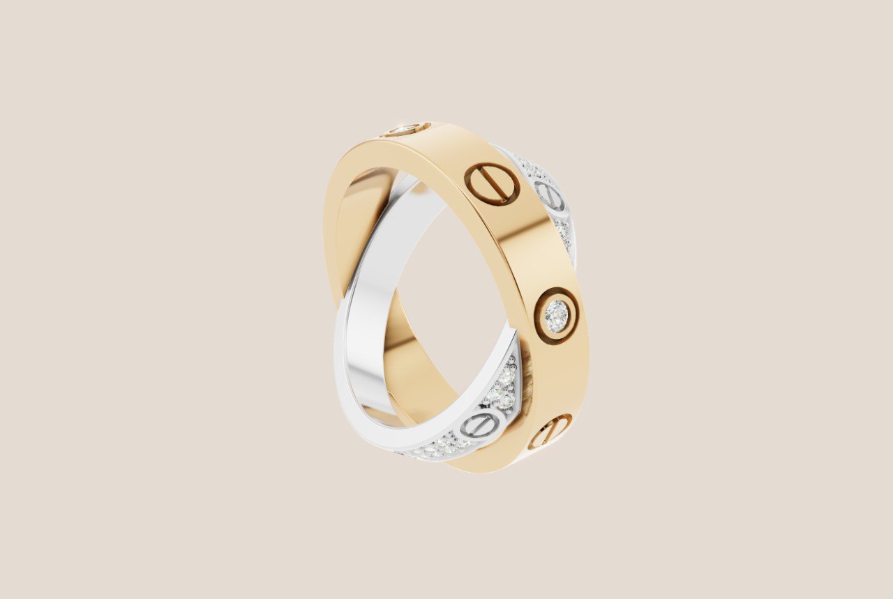 Кольцо Cartier с бриллиантами